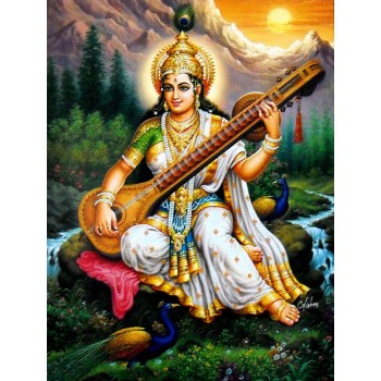 Painting of Goddess Saraswati 3